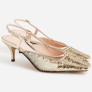 leona slingbacks with paillettes
